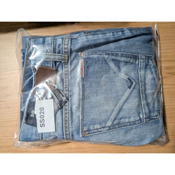 Hudson Jeans Mens 30x32 Blue Axl Skinny Button Fly Distressed Denim - Picture 11 of 11